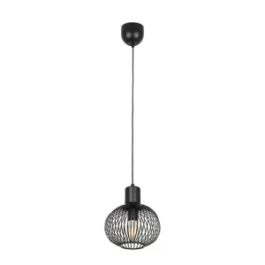 Erbjudande Trio Lighting Pendel TRIO Gila 23 cm, Mattsvart 23 cm, Mattsvart - Belysning