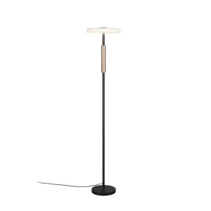 Trio Lighting Golvlampa TRIO Celeste Mattsvart/vit/kaffebrun Mattsvart/vit/kaffebrun - Belysning Outlet