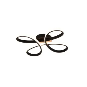 Trio Lighting Taklampa TRIO Fly 40 cm, Mattsvart 40 cm, Mattsvart - Belysning Erbjudande
