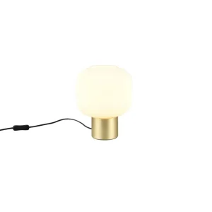 Fynd Trio Lighting Bordslampa TRIO Diva Mattmässing/vit Mattmässing/vit - Belysning