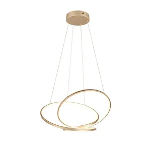 Trio Lighting Pendel TRIO Darvin 84 cm, Guld 84 cm, Guld - Belysning Sista chansen
