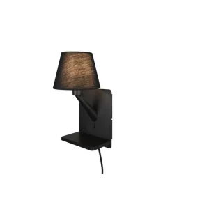 Sänkt pris Trio Lighting Vägglampa TRIO Comfort Mattsvart Mattsvart - Belysning