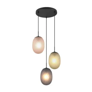 Billig Trio Lighting Pendel TRIO Facette 3-del 3-del - Belysning