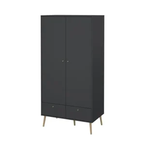 Tvilum Shinta Garderobdsskåp 99x200 cm Grå - Förvaring Kundfavorit