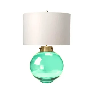 Bordslampa Elstead Lighting Kara Åldrad mässing - Mörkgrönt glas Åldrad mässing - Mörkgrönt glas - Belysning Lågt pris