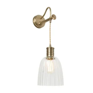 Extra rabatt Vägglampa Elstead Lighting Douille Åldrad mässing Åldrad mässing - Belysning