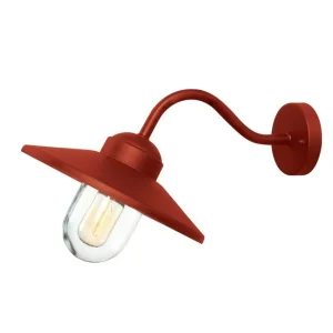 I lager Utomhusvägglampa Elstead Lighting Klampenborg Oxidröd Oxidröd - Belysning