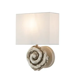 Vägglampa Flambeau Swirl Benvit Benvit - Belysning Säker betalning