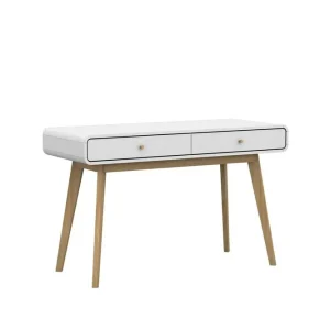 Begränsat antal Loft24 Skrivbord Cassie Vit/Vit Vit/Vit - Möbler