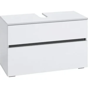 Rabatter Loft24 Tvättställsskåp Wisla 80x35x55 cm, Vit 80x35x55 cm, Vit - Förvaring