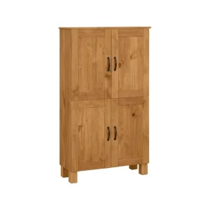 Begränsat erbjudande Loft24 Badrumsskåp Alby 75x30x130 cm, Betsad/Vax 75x30x130 cm, Betsad/Vax - Förvaring