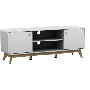 Loft24 Lowboard Cassie 140x39x53 cm, Vit/Vit 140x39x53 cm, Vit/Vit - Möbler Outlet