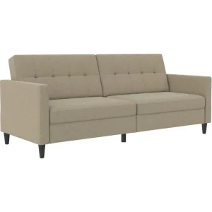 Loft24 Bäddsoffa Hartford 203x83x82 cm, Cappuccino, Linnetyg Utseende (100% Polyester 203x83x82 cm, Cappuccino, Linnetyg Utseende (100% Polyester - Möbler Kundfavorit