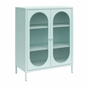 Loft24 Medicinskåp Loft24 Skåp Luna 80x40x102 cm, Himmelsblå Light Blue,Blå - Förvaring Erbjudande