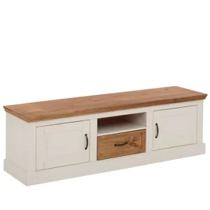 Loft24 Lowboard Selma Vit/Fläck/Vax Vit/Fläck/Vax - Möbler Handla nu
