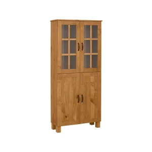 Handla nu Loft24 Badrumsskåp Alby 75x30x170 cm, Betsad/Vax 75x30x170 cm, Betsad/Vax - Förvaring