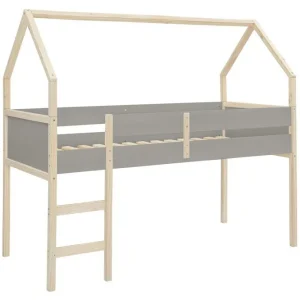 Loft24 Himmelsäng Square Line Grå, 205x96x184 cm Grå, 205x96x184 cm - Möbler Handla nu