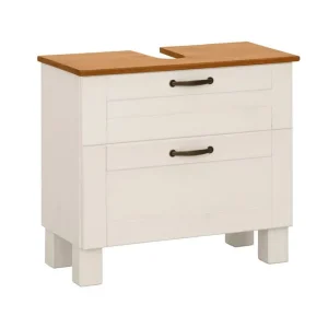 Loft24 Tvättställsskåp Alby 1 låda, Vit/Honung 1 låda, Vit/Honung - Förvaring Billig