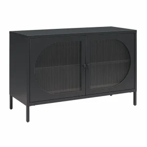 Köp nu Loft24 Skåp Luna 100x40x64 cm, Svart 100x40x64 cm, Svart - Förvaring