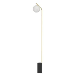 Trygg betalning Golvlampa Eglo Betulia Svart/Mässing Opalvit - Belysning