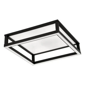 Takbelysning Eglo Macellara Svart/Vit 45x45 cm - Belysning Extra rabatt
