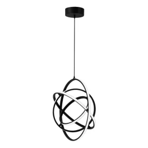 Rabatt Eglo Takpendel Eglo Retornio Svart/Vit 58 cm 58 cm - Belysning