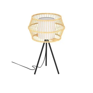 I lager Bordslampa Eglo Monterroso Natur - Belysning