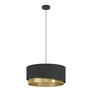 Beställ nu Eglo Takpendel Eglo Manderline Svart/Mässing 56 cm 56 cm - Belysning