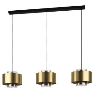 Eglo Takpendel Eglo Duglia Transparent/Guld med 3 Lampor - Belysning Sista chansen