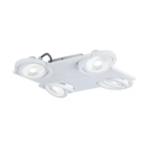 Rabatt LED-spotlight Eglo Brea Vit Vit - Belysning