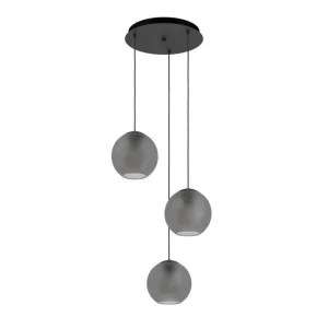 Eglo Takpendel Eglo Arangona Svart/Grå Rondell med 3 Lampor - Belysning Fynd