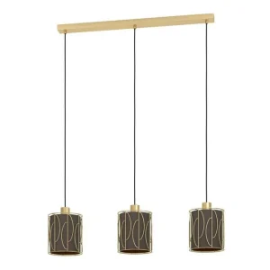 Trygg betalning Eglo Takpendel Eglo Corojal Cappuccino/Mässing med 3 Lampor - Belysning