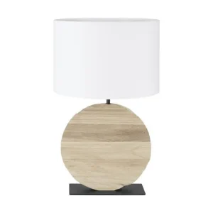 Extra rabatt Bordslampa Eglo Contessore Rund Vit/Trä - Belysning