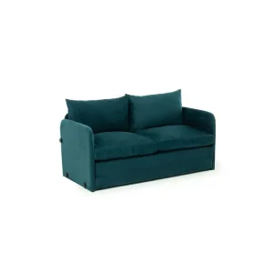 Kundfavorit 2-sits bäddsoffa Rubby (128 x 70 x 66 cm) Petrolgrön Petrolgrön - Möbler