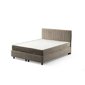 Säker betalning Dubbelmadrass, Bas & Huvudgavel Sudamal Set Brun 160 x 114 x 200 cm - Möbler