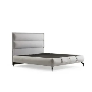 Dubbel Sängram & Sänggavel Mashli Grå 140 x 41 x 200 cm - Möbler Endast denna vecka