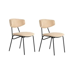 Matstol Sanroman Beige / Svart Beige / Svart - Möbler Snabb leverans