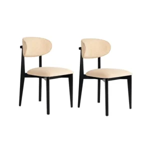 Matstol Sanroman Classic Beige / Svart Beige / Svart - Möbler Snabb leverans