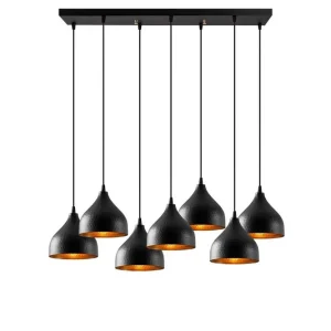 Taklampa Thela Seven Svart Svart - Belysning Outlet