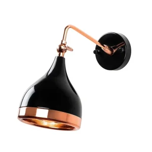 Populärt val Vägglampa Soodz Svart / Koppar Svart / Koppar - Belysning