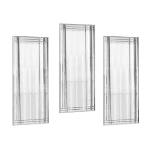 Dekorativt Spegelset (3 Delar) Heba Buhem Transparent Ivory - Inredning Rabatt