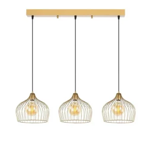 Taklampa Meron Shiny Gold Horizontal Guld - Belysning Handla nu