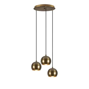 Taklampa Zana Vintage Jaromere Tre Guld - Belysning Endast denna vecka