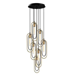 Rea Taklampa Pindor Thre svart / guld Svart - Belysning