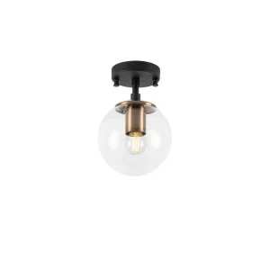 Rea Taklampa Sone Svart / Antik / Transparent Svart / Antik / Transparent - Belysning
