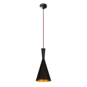 Erbjudandepris Taklampa Mangol Svart / Röd Diameter: 19 cm Mörkröd/Svart - Belysning