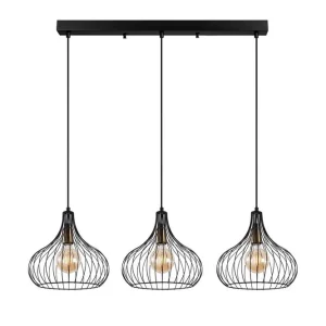 Taklampa Kiron Svart / Antik Tre Svart - Belysning Sista chansen