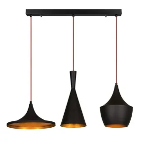 Populärt val Taklampa Mangol Set Svart / Rany Guld/Svart - Belysning