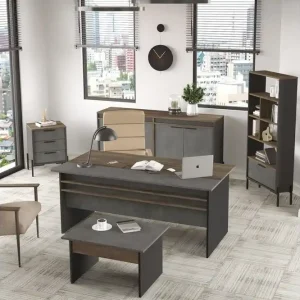 Fynd Kontorsmöbelset Enor 9 Argentu / Antracit Silver/Antracit - Möbler