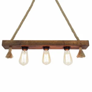 Outlet Taklampa Kutuk Valnöt Brun - Belysning
